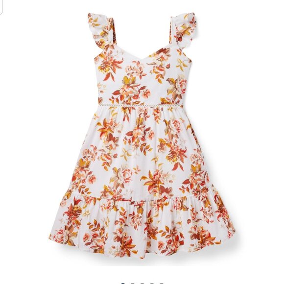 Janie and Jack White Pleated Sundress Sleeveless Little Girl Size 8 (C7) - Picture 3 of 15